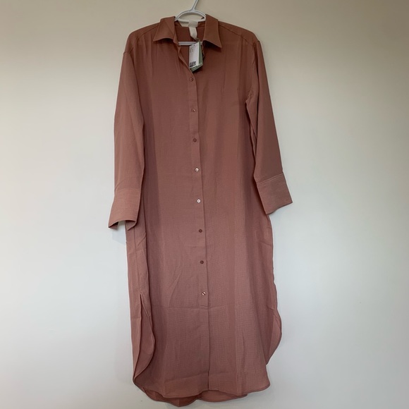 H&M calf-lenght pink dress - Picture 2 of 7